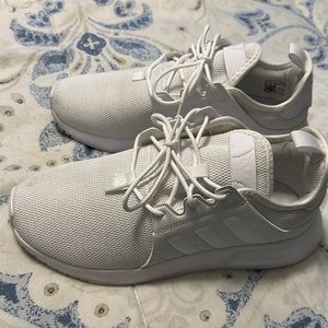 Kids adidas shoes, barely worn. No dirty spots.